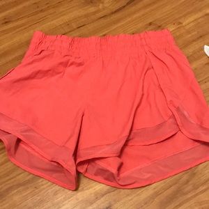 Orange and pink athleta shorts